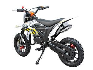 SYX MOTO 2021 50cc 2 Stroke 3HP Mini Dirt Bike - Yellow & White