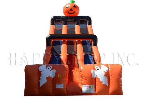 24' Halloween Double Lane Slide - SL3174