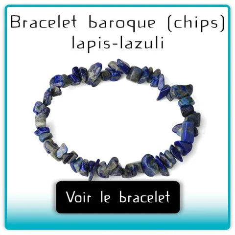 Bannière pour Bracelet baroque (chips) lapis-lazuli Kaosix
