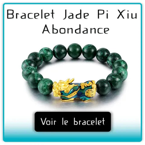 Bannière publicitaire vers Bracelet Jade Pi Xiu Abondance Kaosix