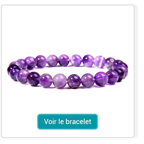 Bracelet en améthyste “tranquillité” Kaosix