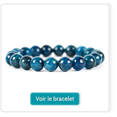 Bracelet en apatite bleue pour maigrir kaosix