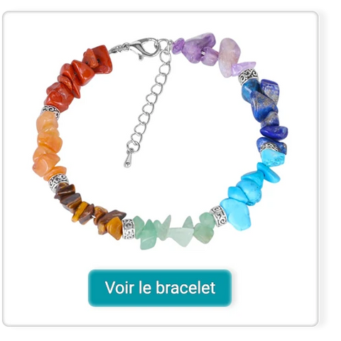 Bracelet reiki 7 chakras Kaosix