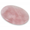 Galet de quartz rose sur fond blanc kaosix