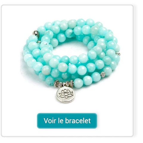 Mala 108 perles Calcédoine Fleur du Lotus Kaosix