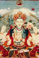 Peinture de Avalokitesvara le Bodhisattva de la Compassion Kaosix