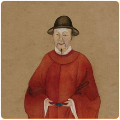 Portrait en couleur de Tang Yin Tang Bohu grand peintre chinois Kaosix