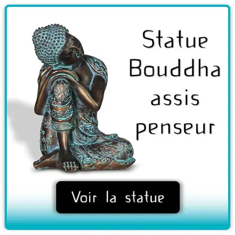 Statue Bouddha assis penseur Kaosix