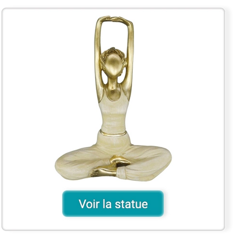 Statuette de femme en postures de yoga kaosix