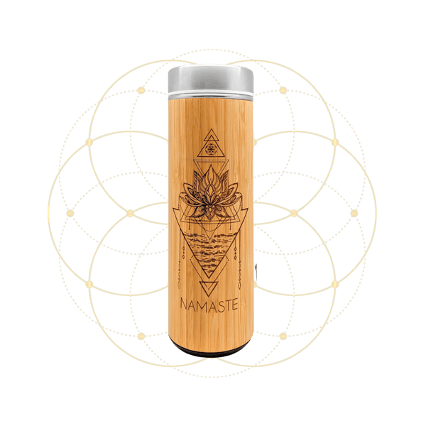 Insulated Bamboo Water Bottle with Tea Infuser – Erthe Life