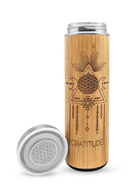 17.9oz GRATITUDE Bamboo Tumbler – Bhavana Bottle