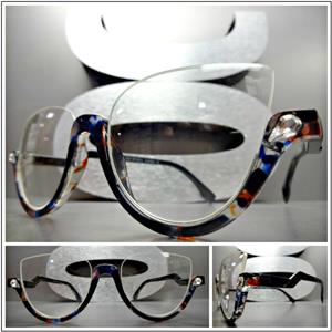 rimless clear lens glasses