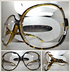 Oversized Vintage Retro Style Clear Lens EYEGLASSES Large Thick Tortoi –  SAAK EYEWEAR