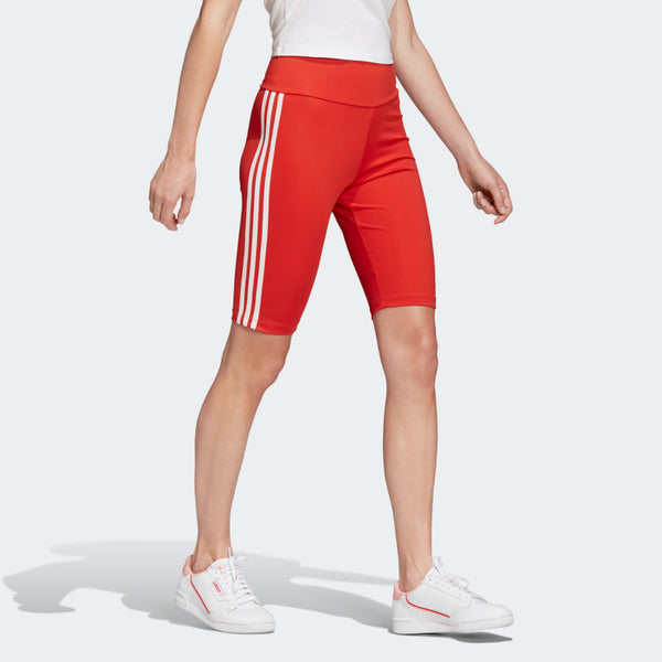 red adidas biker shorts