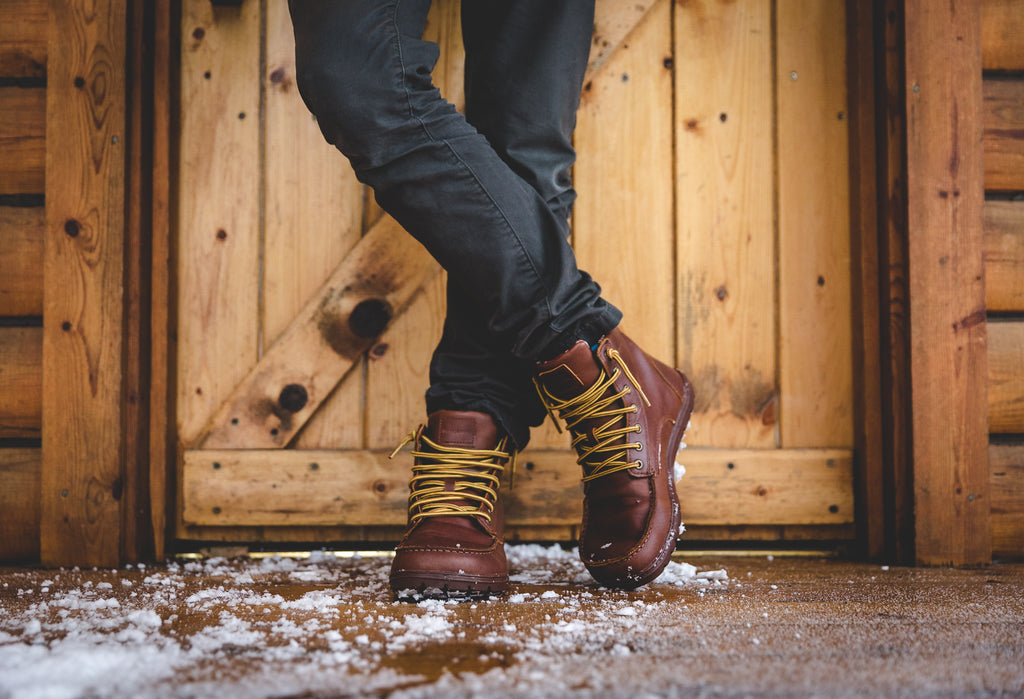 Lems Shoes Men's Brown Leather Boulder Boot