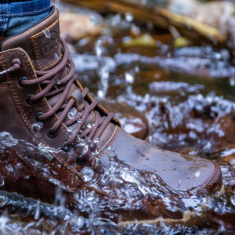 Lems Shoes Boulder Waterproof Hiking Boot - Umber