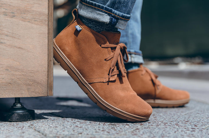 mens desert boots suede