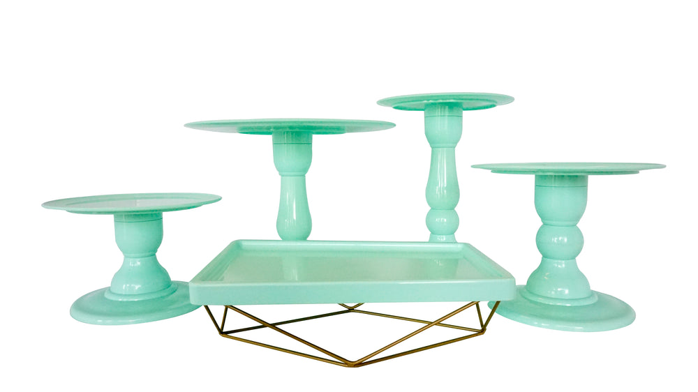 Mint Green 9" Round Plate Cake Stand (180/220)