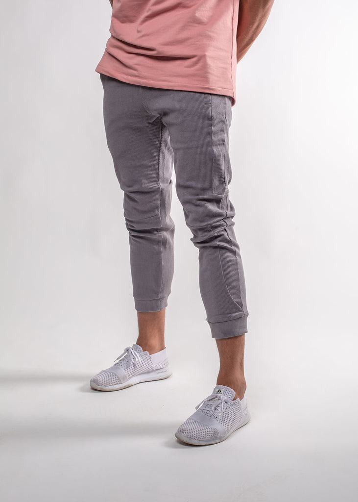 mens waffle joggers