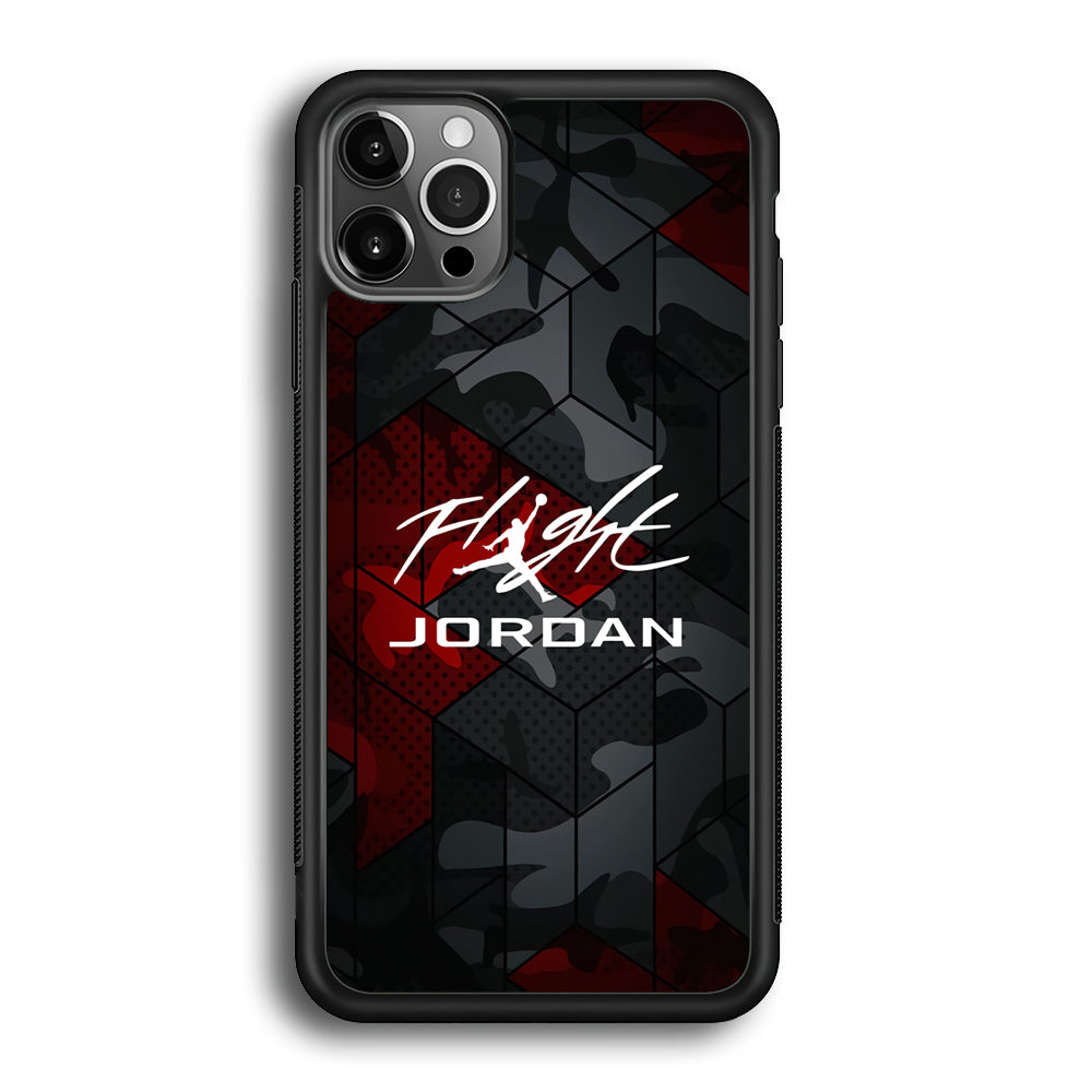 Air Jordan Camo Grey Pattern iPhone 12 Pro Max Case