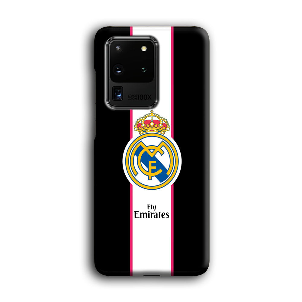 Real Madrid Stripe and Black Samsung Galaxy S20 Ultra Case