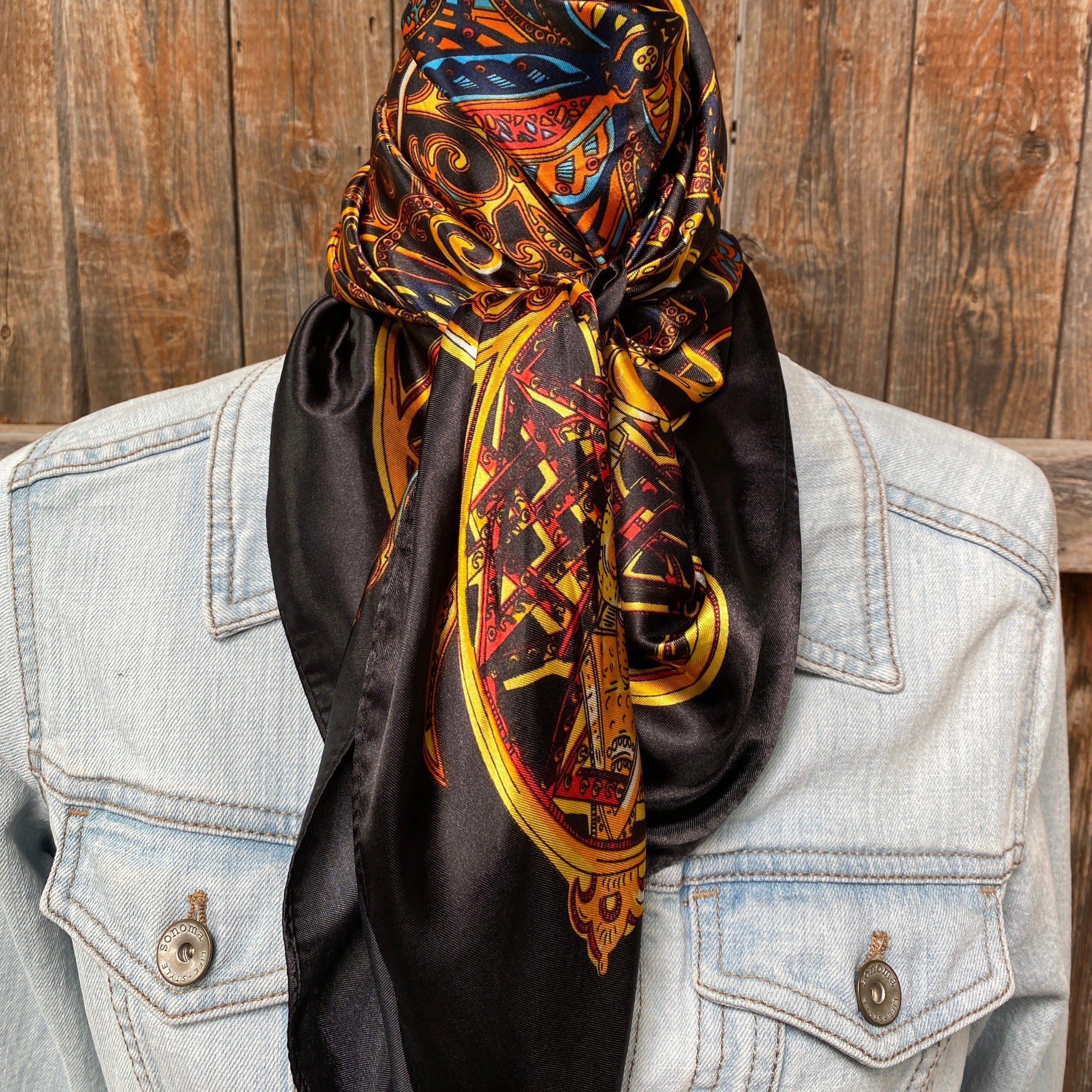 Scarves and Wild Rags Black CXX7207013 – Shop Wild West