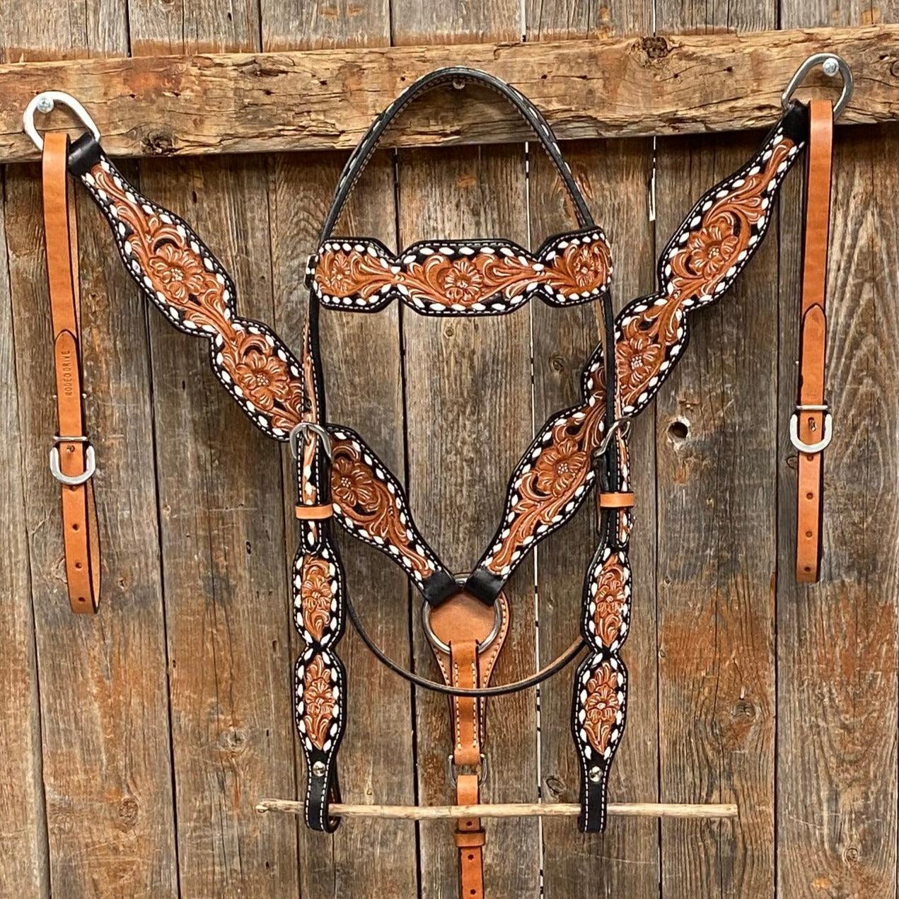 LV tack set scalloped design – The Gritty Spur