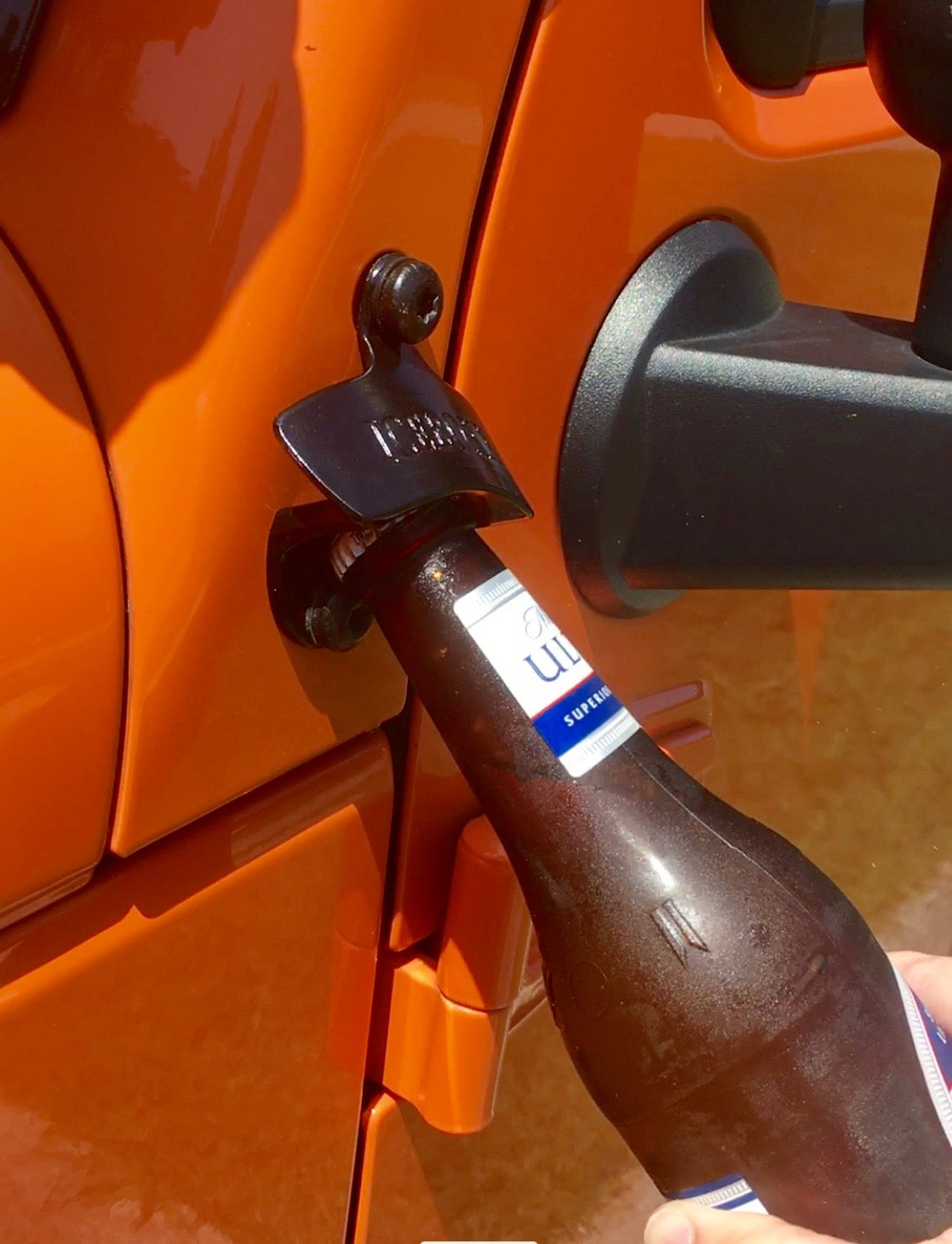 jeep mounted bottle opener