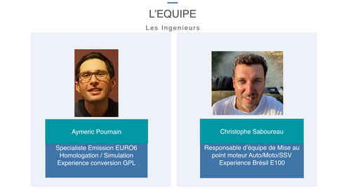 l'équipe FlexEcar Aymeric Pournain Christophe Saboureau