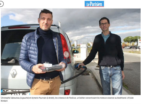 FlexEcar flexfuel boitier kit bio-éthanol E85 Christophe Saboureau Aymeric Pournain