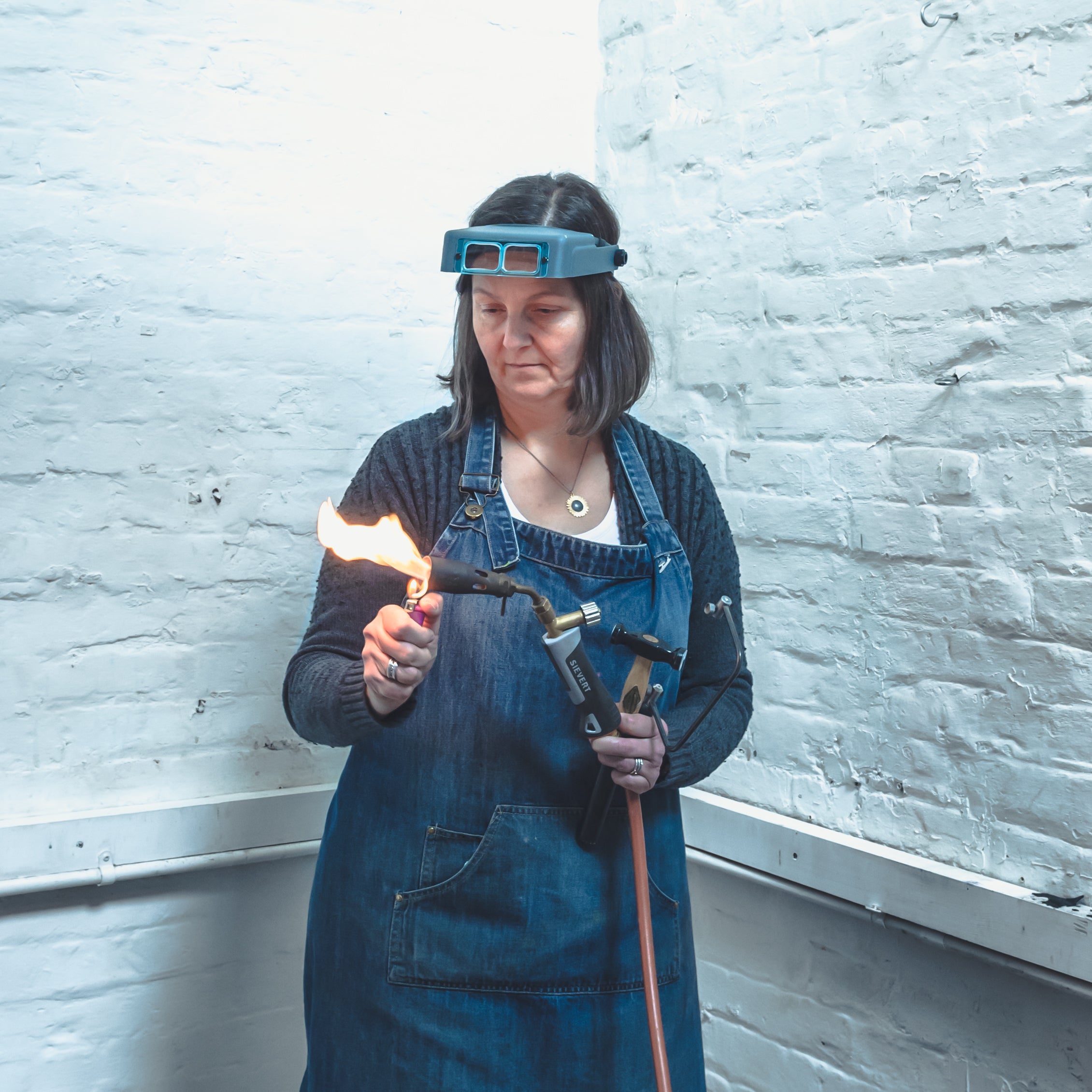 diana greenwood in her studio