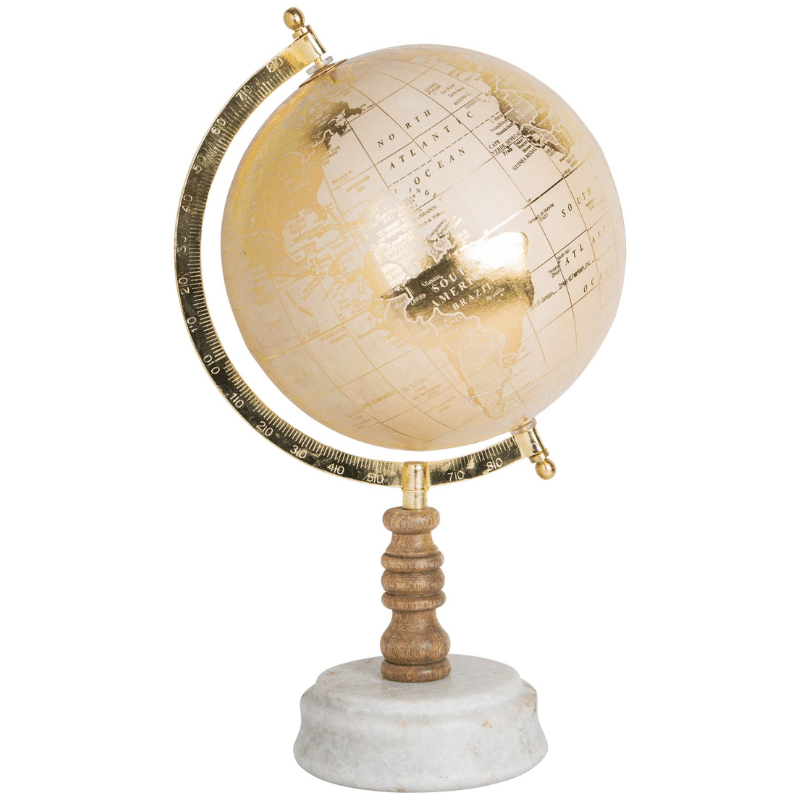 Wood & Marble Globe - Wyrth Home product image