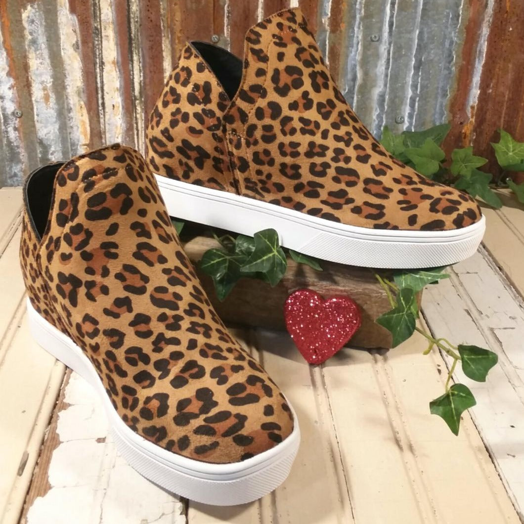 Corkys Jersey Fashion Leopard Wedge 