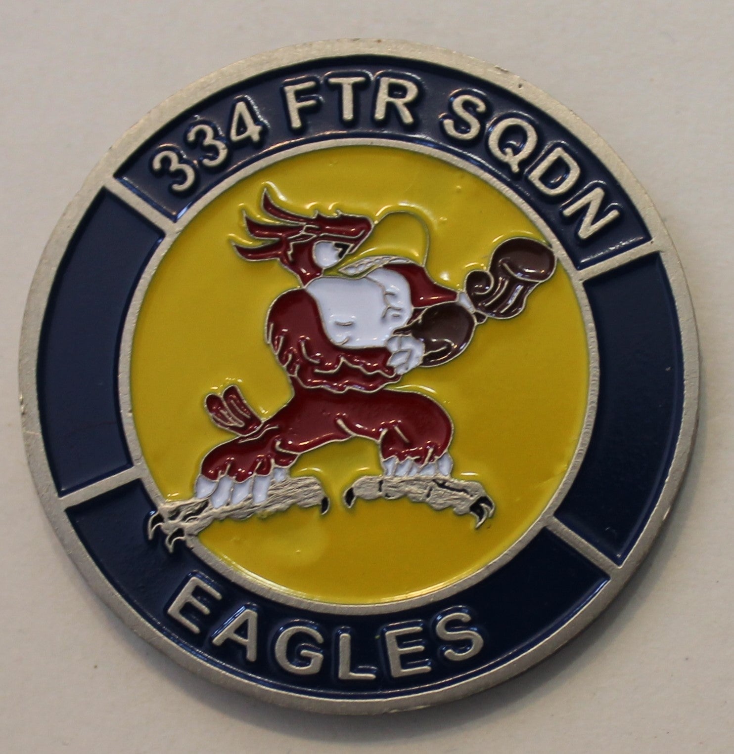 334th Fighter Squadron F 15 Eagle Air Force Challenge Coin Rolyat