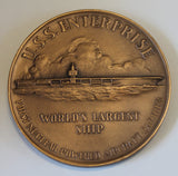 USS Enterprise First Nuclear Powered Aircraft Carrier CVN-65 Navy Medal / Medallion / Challenge Coin