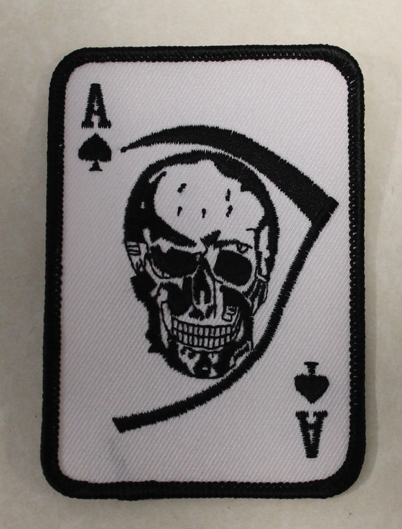 Death Card Ace of Spades Grim Reaper Patch – Rolyat Military Collectibles