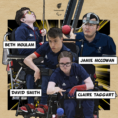 the team GB paralympic boccia team