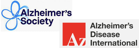 The – Alzheimer's Society – logo, as well as the – Alzheimer's Disease International – logo