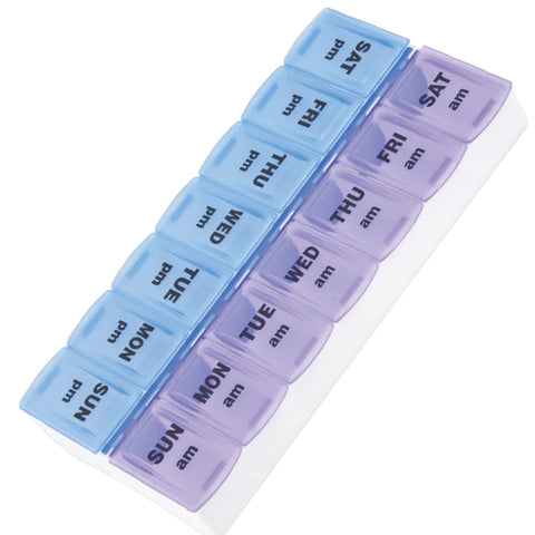 The – 7 Day Twice a Day – pill dispenser that's available for sale on the Ability Superstore website