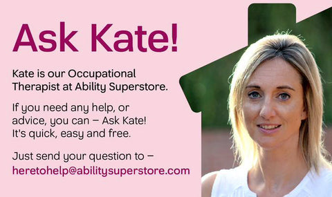 A title graphic for – Ask Kate – article