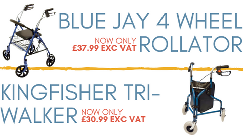 the image shows the bluy jay and kingfisher rollator
