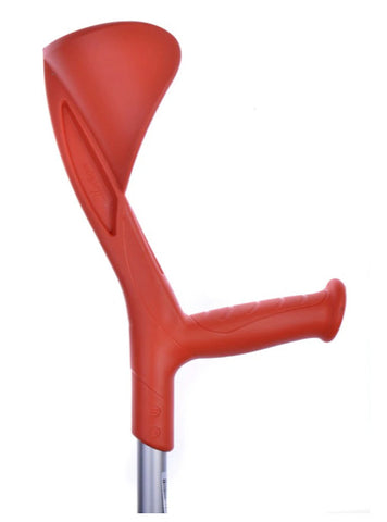 A picture of the Evolution Elbow Crutch that has an ergonomic handle