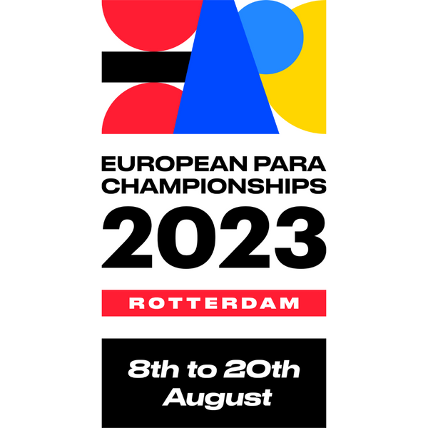 European Para Championships logo - 2023, Rotterdam, 8th to 20th August