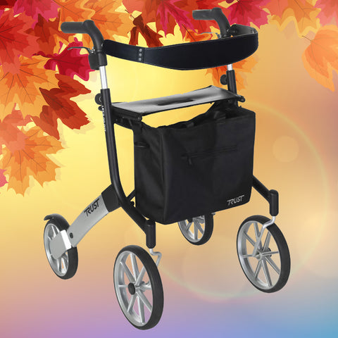 The Let's Go Out rollator that's available for sale on the Ability Superstore website