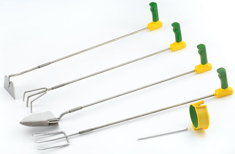 Four Long Reach Easy-Grips – the Hoe, Fork, Trowel and Cultivator