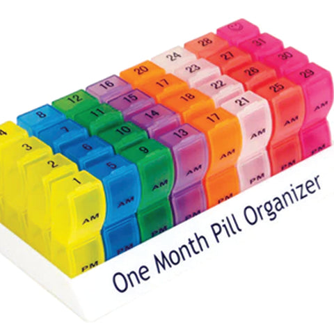 The – Colourful One Month Pill Organiser – that's available for sale on the Ability Superstore website