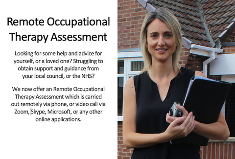 A picture of Ability's Occupational Therapist – Kate Makin – with some copy introducing the Remote Occupational Therapy Assessment