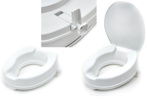 The Savanah Raised Toilet Seat - With or Without Lid