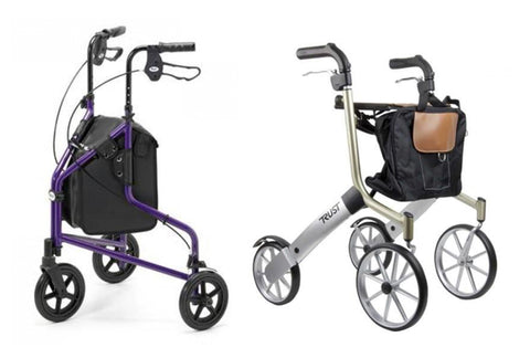 A Tri-walker and one Rollator that's available on the Ability Superstore website