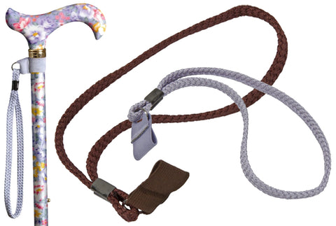 Three examples of walking stick straps that are available for sale on the Ability Superstore website 
